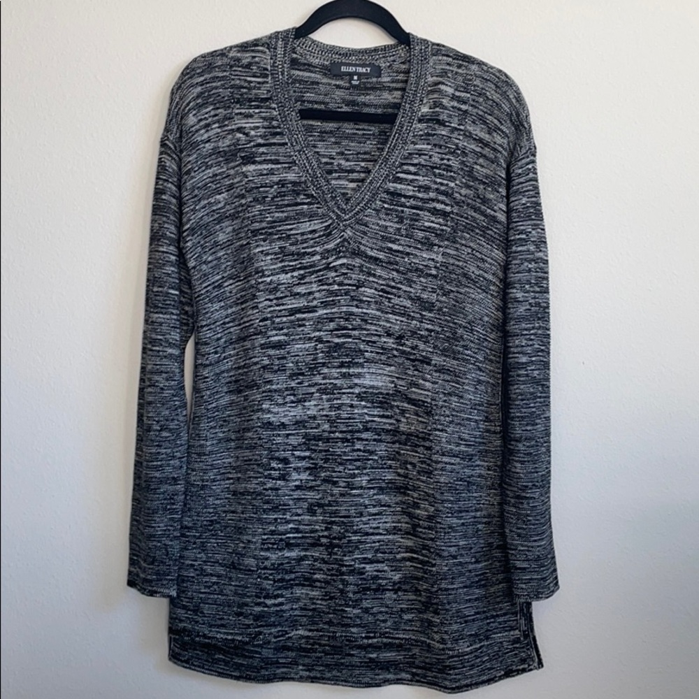 Black & White Ellen Tracy Long Sweater